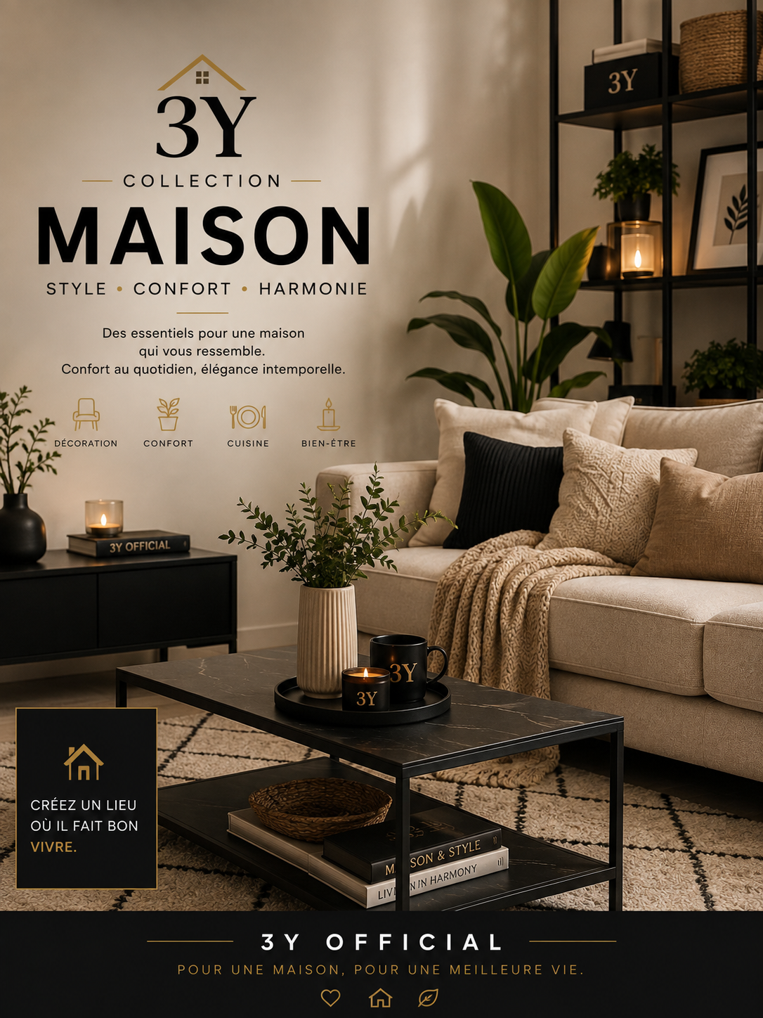 Articles élégants et pratiques pour la maison – 3Y Official