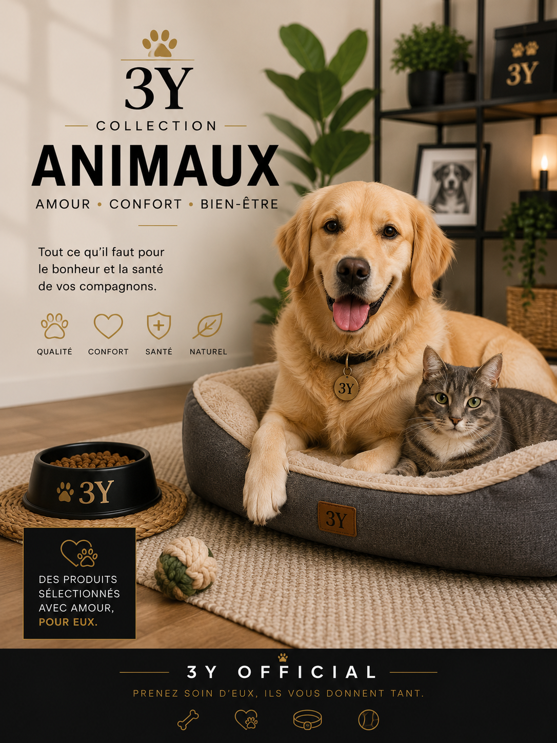 Accessoires pour chiens, chats et animaux de compagnie – 3Y Official