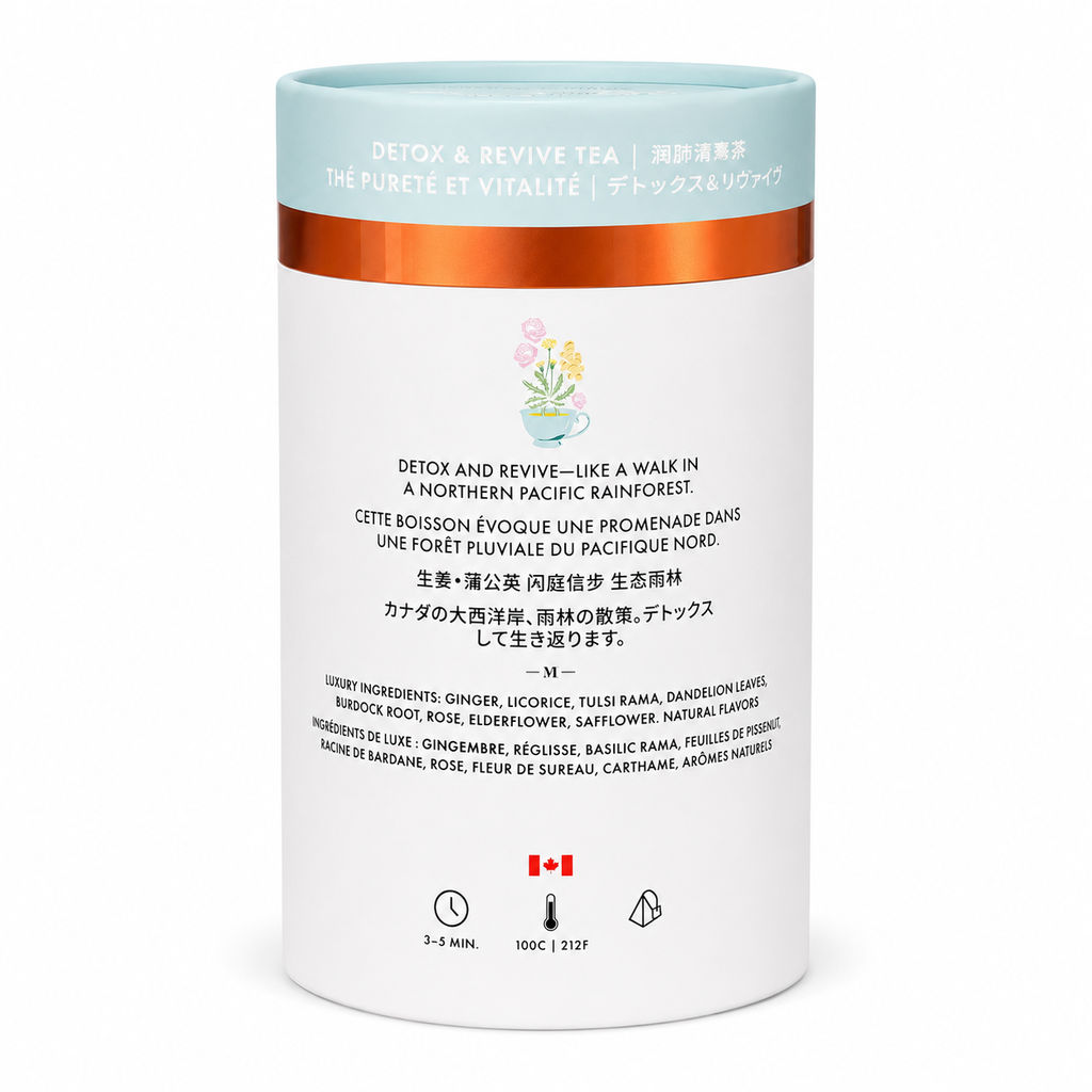Detox and Revive Luxury Herbal tea | Canadian | 24ct
