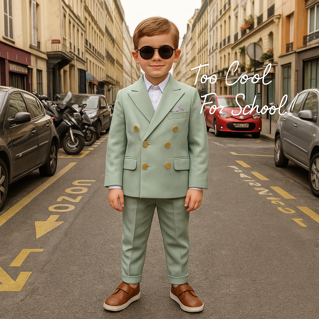 Golden Buttons Boys Suit