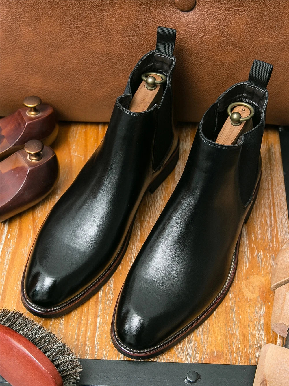 Bottines habillées homme à fermeture éclair – Style classique