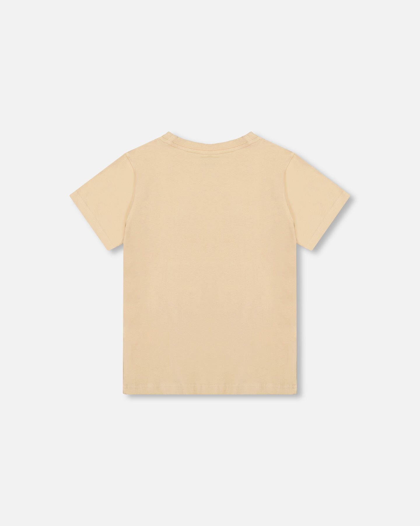 Organic Cotton Jersey T-Shirt Solid Beige