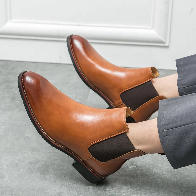 Bottines habillées homme à fermeture éclair – Style classique