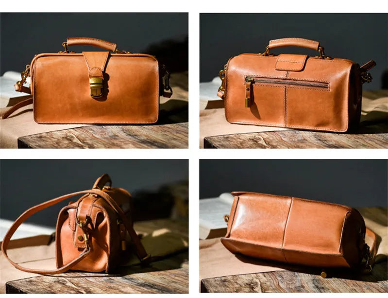 Sac à main femme en cuir véritable – Style vintage