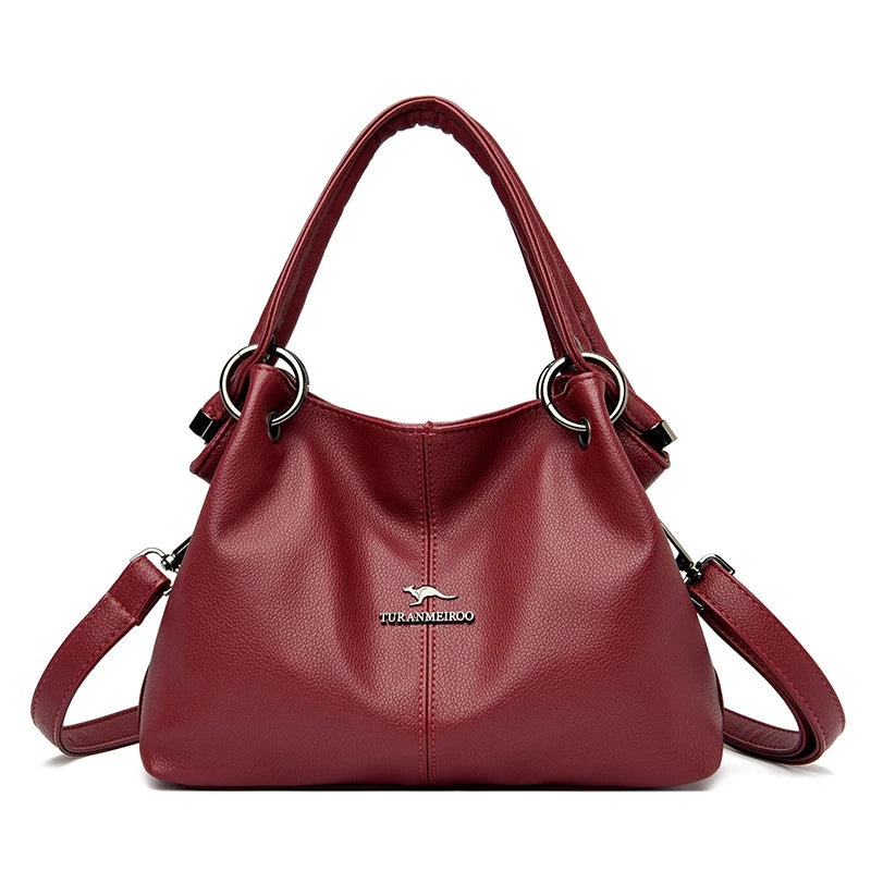 Sac à main femme grande capacité en similicuir – Bandoulière
