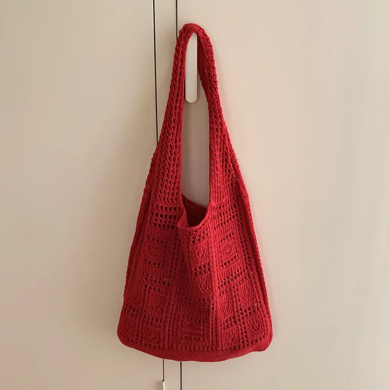 Sac cabas crocheté pour femme – Style bohème