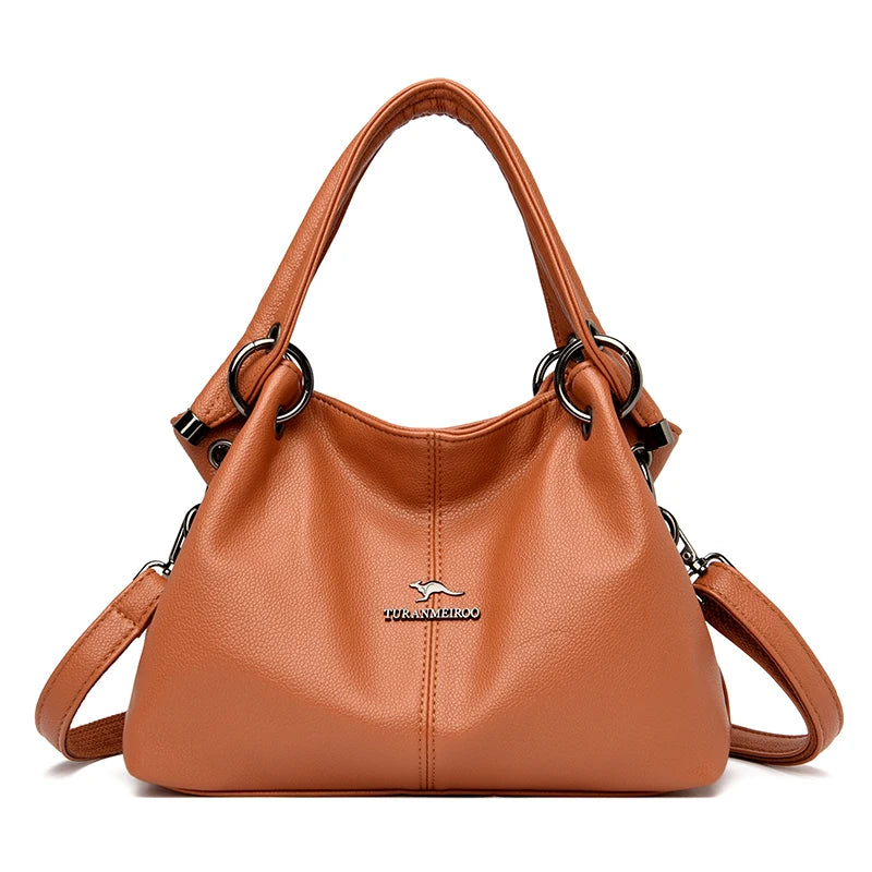 Sac à main femme grande capacité en similicuir – Bandoulière