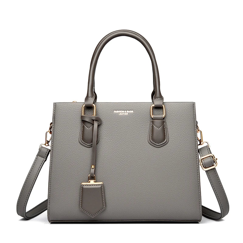 Sac à main femme 3 compartiments en similicuir – Grande capacité